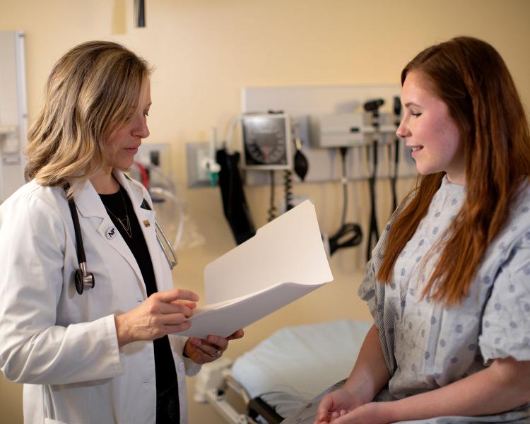 nurse with patient